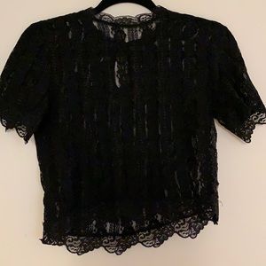 Dynamite Lace Mesh Shirt